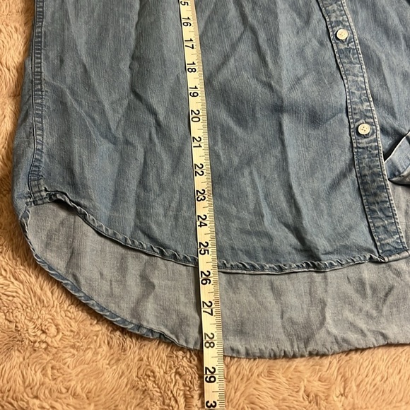 100% Lyocell soft lightweight blue button down women’s sz XXL - Picture 6 of 8